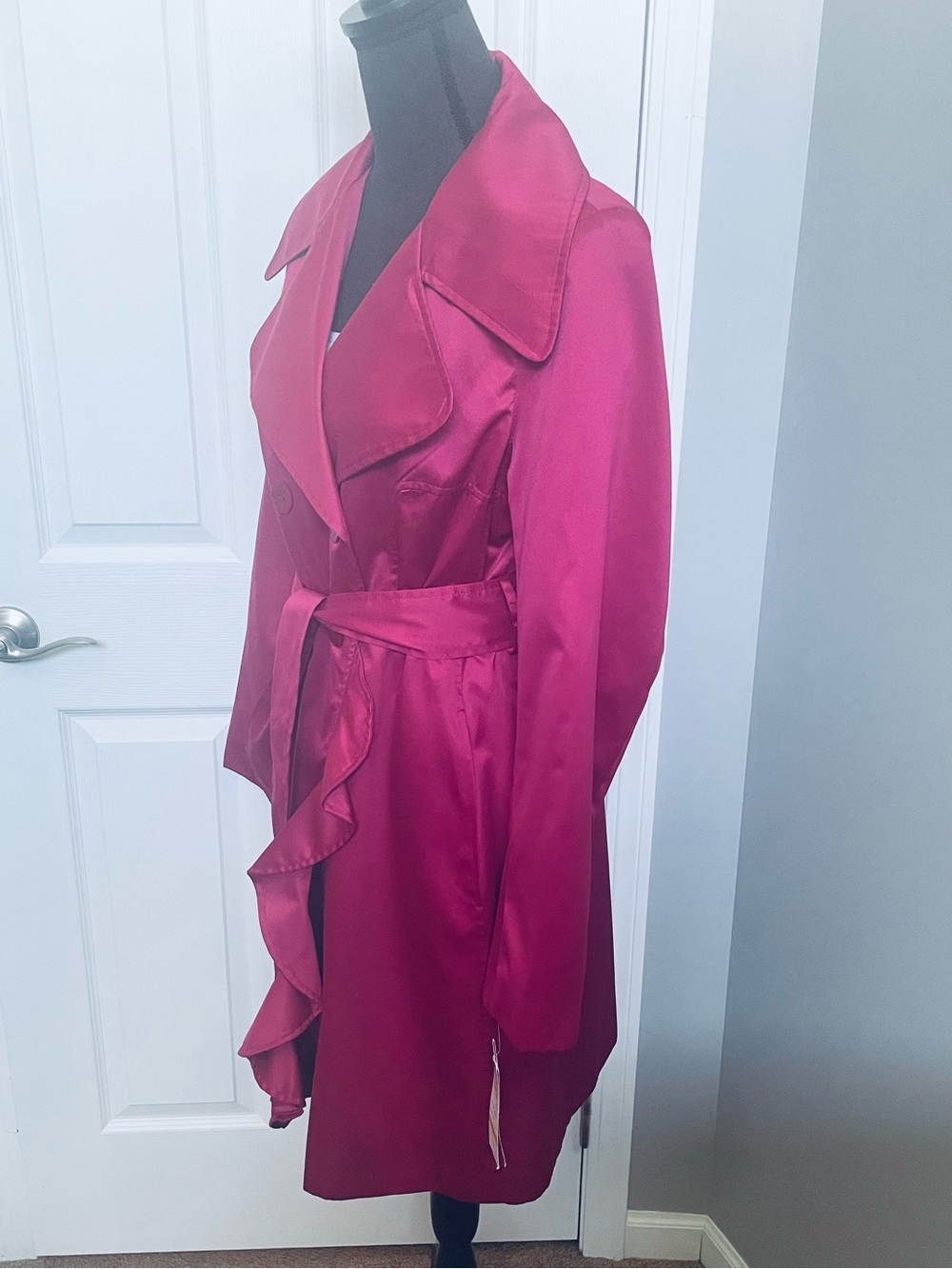 Pink Rain Coat Trench Coat NWT - Picture 2 of 7